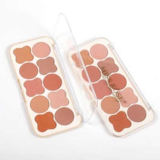 Miss Rose 10 Colors Clover Blusher Palette