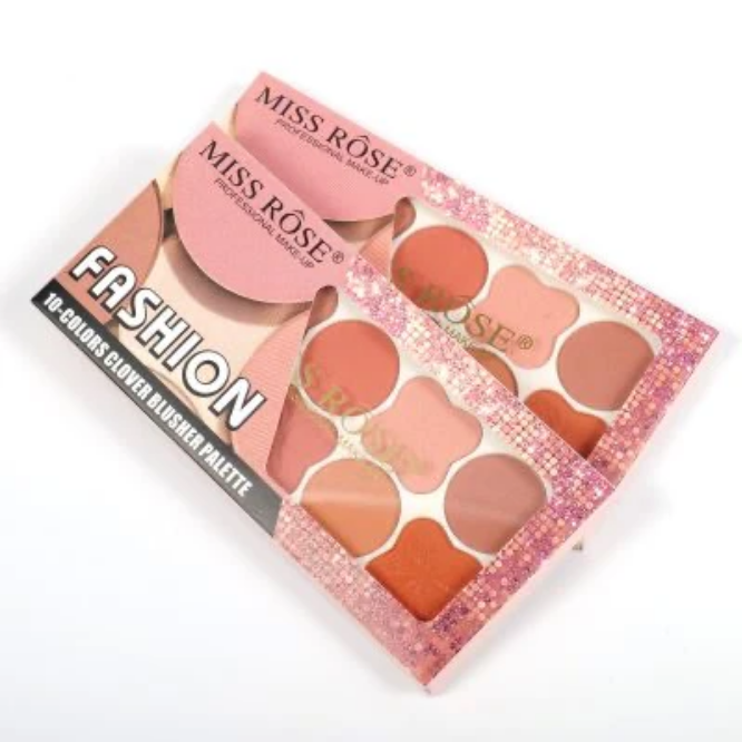 Miss Rose 10 Colors Clover Blusher Palette