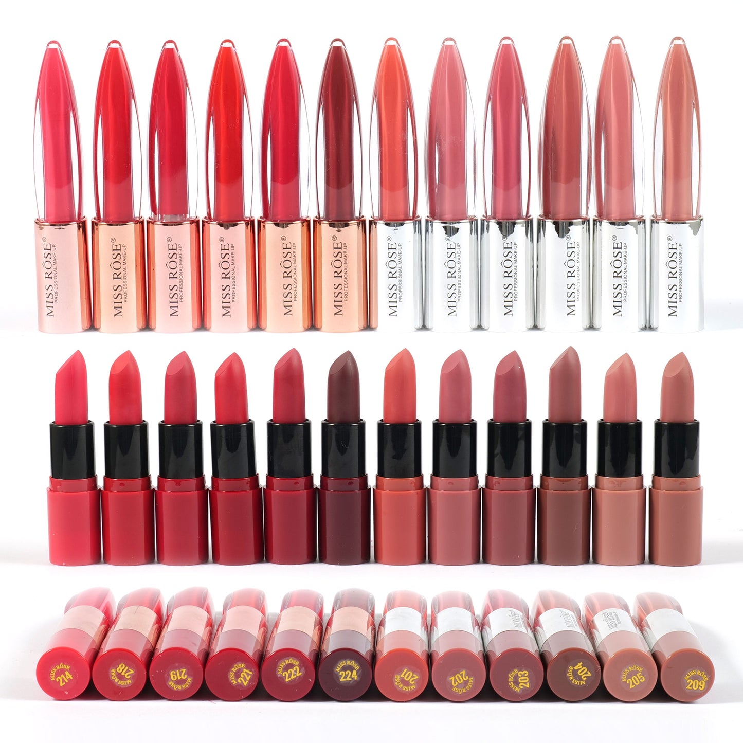 Miss Rose Dual Ended Matte Lipstick & Lip Gloss