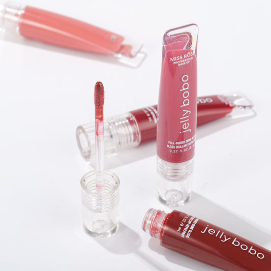 Miss Rose Jelly Bobo Lip Gloss Shades and Swatches for Pakistani Skin Tones