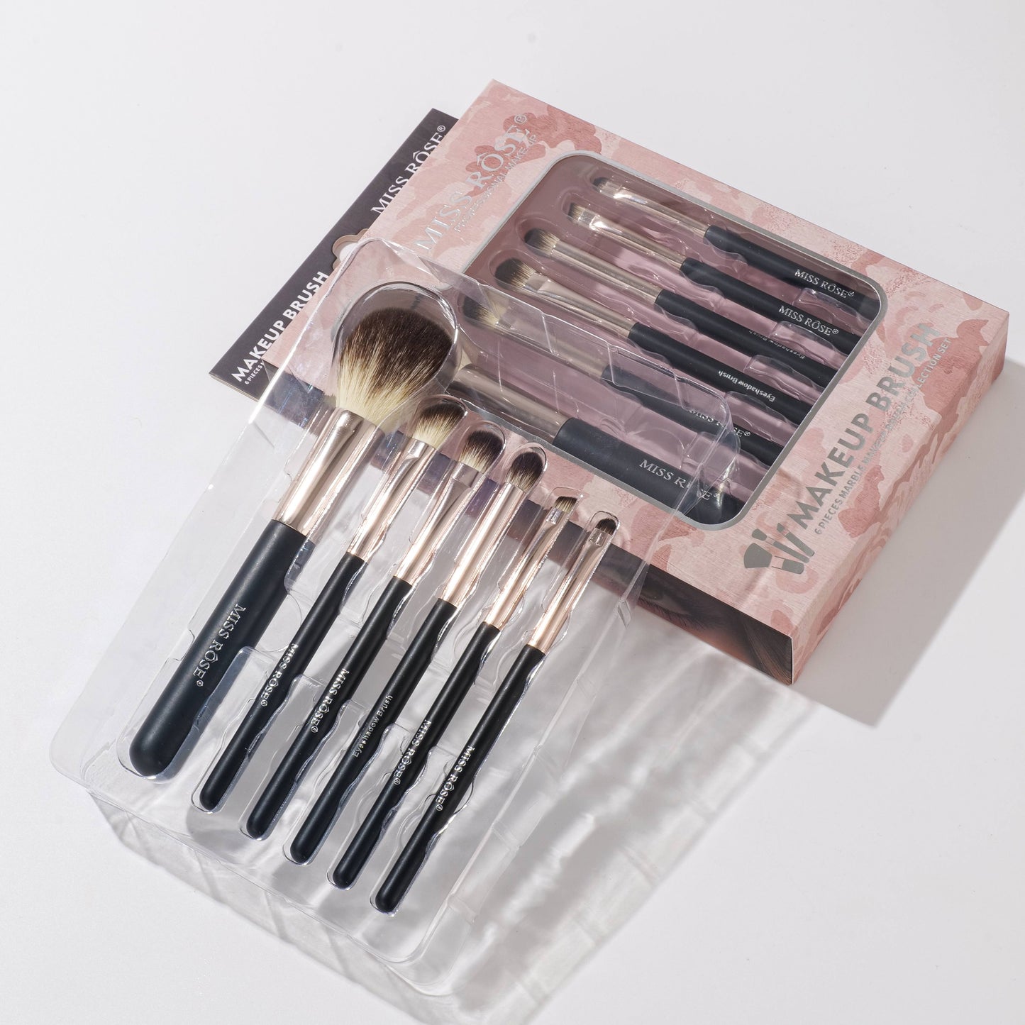 Miss Rose Makeup Brush Set (6 Piece)