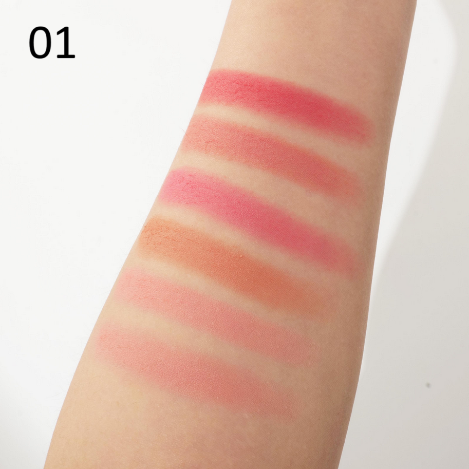 Miss Rose Rubik's Cube Matte 6 Color BLusher