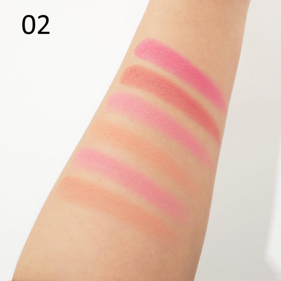 Miss Rose Rubik's Cube Matte 6 Color BLusher