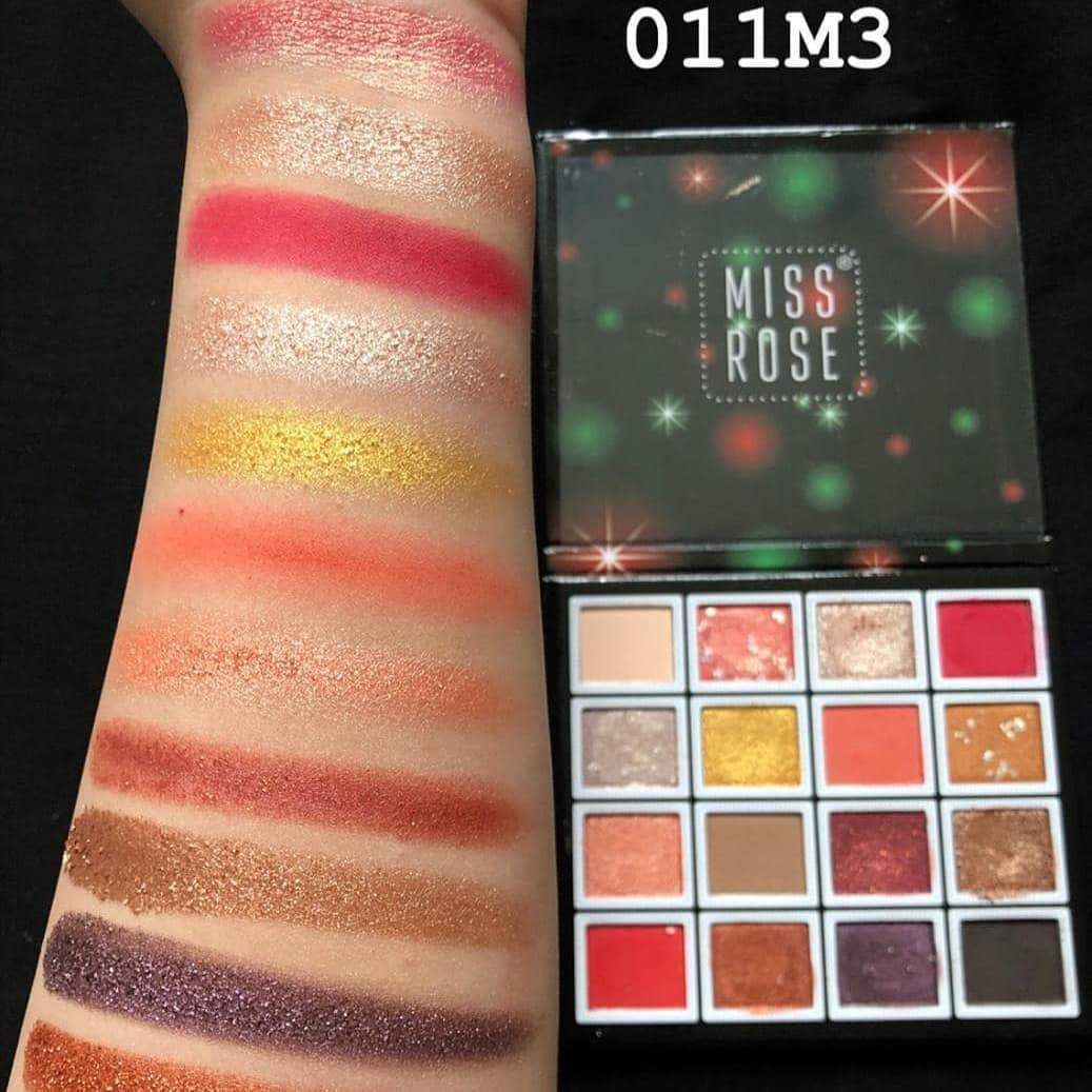 MISS ROSE 16 Color Pigment Eyeshadow Palette