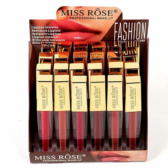 Miss Rose New Matt Liquid Lip Gloss (Gold)