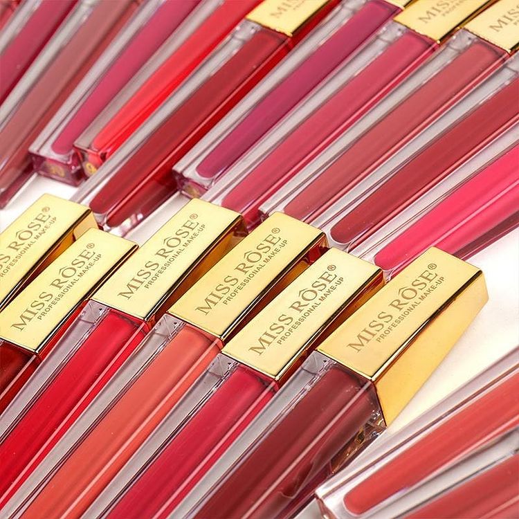 Miss Rose New Matt Liquid Lip Gloss (Gold)