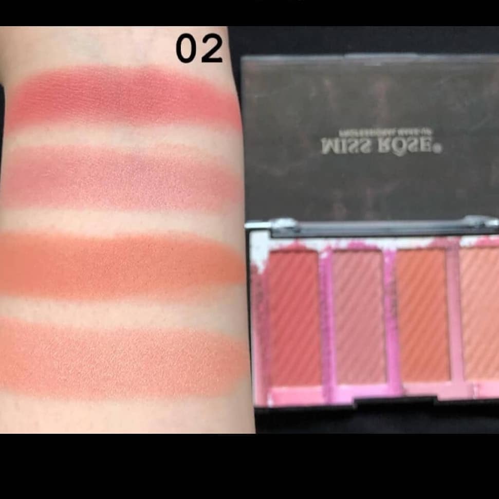 Miss Rose Bronzers 4 Color Blush Palette