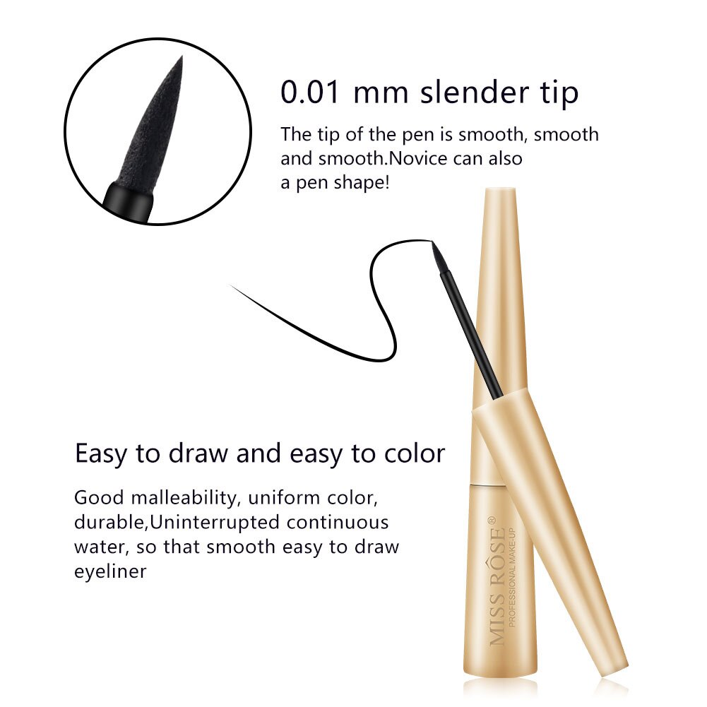 Miss Rose Matte Black Liquid Eyeliner