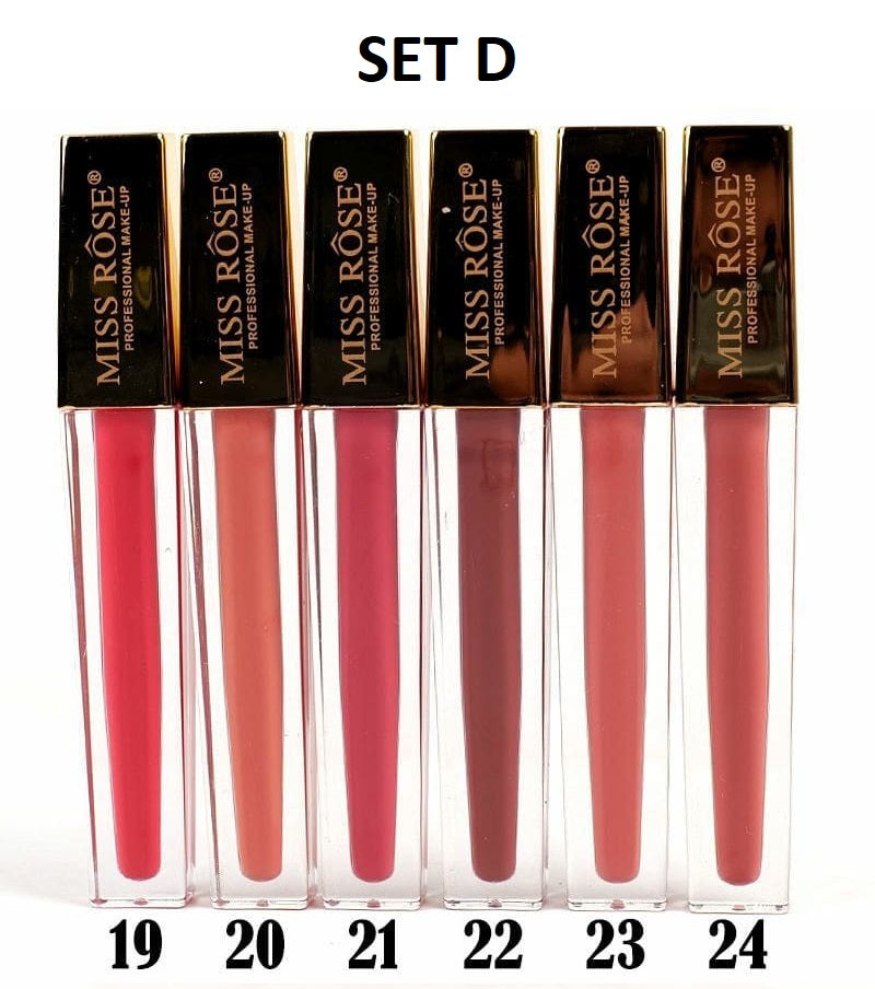 Miss Rose New Matt Liquid Lip Gloss (Gold)