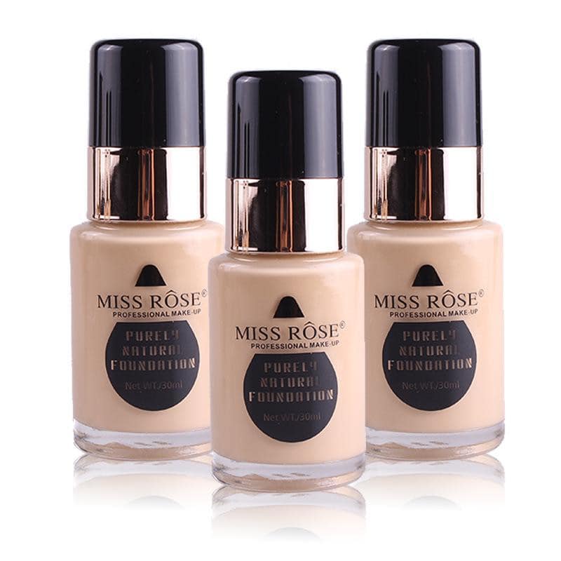 Miss Rose Purely Natural Foundation shade guide for Pakistani skin tones