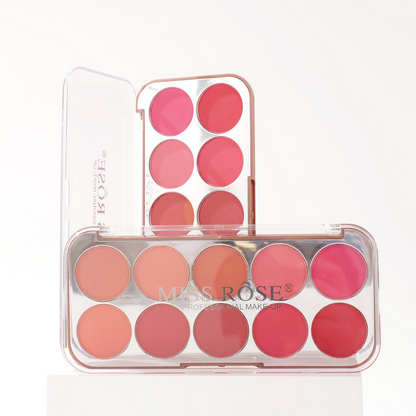 Miss Rose 10 Colors Enduring Blusher Kit