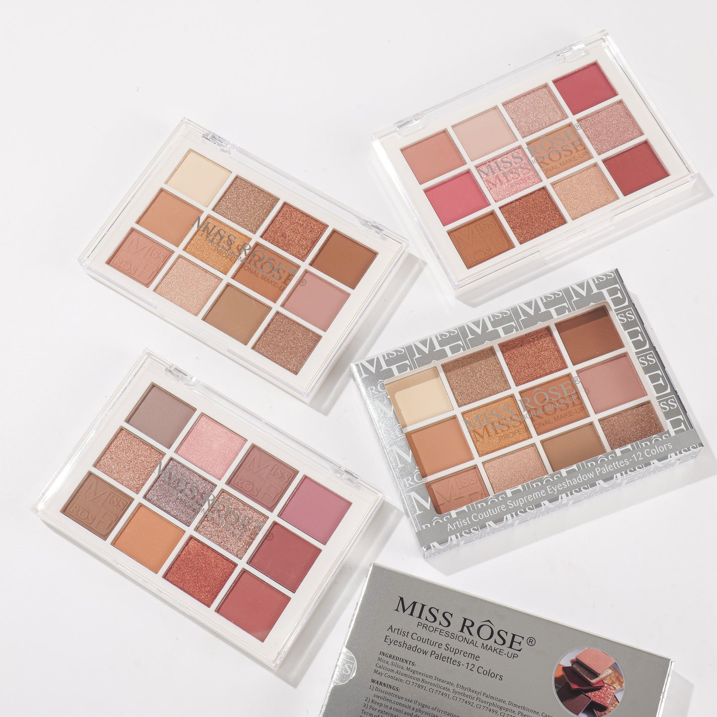 Miss Rose 12 Color Eyeshadow Palette