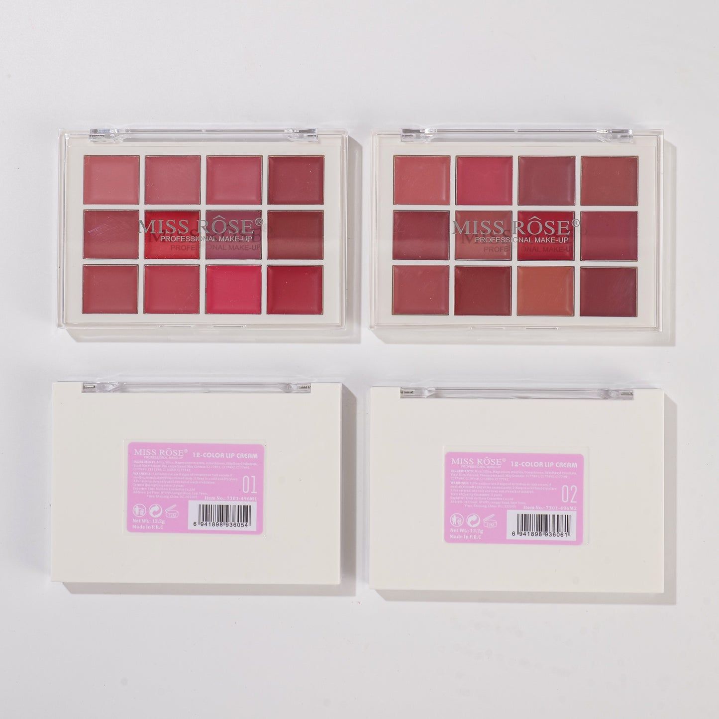 Miss Rose 12 Color Lipstick Palette