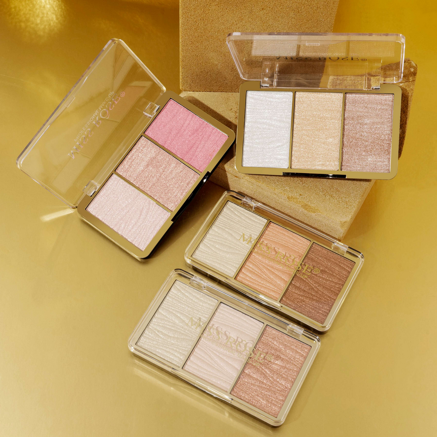 Miss Rose 3 Color Hyper Real Highlighter kit