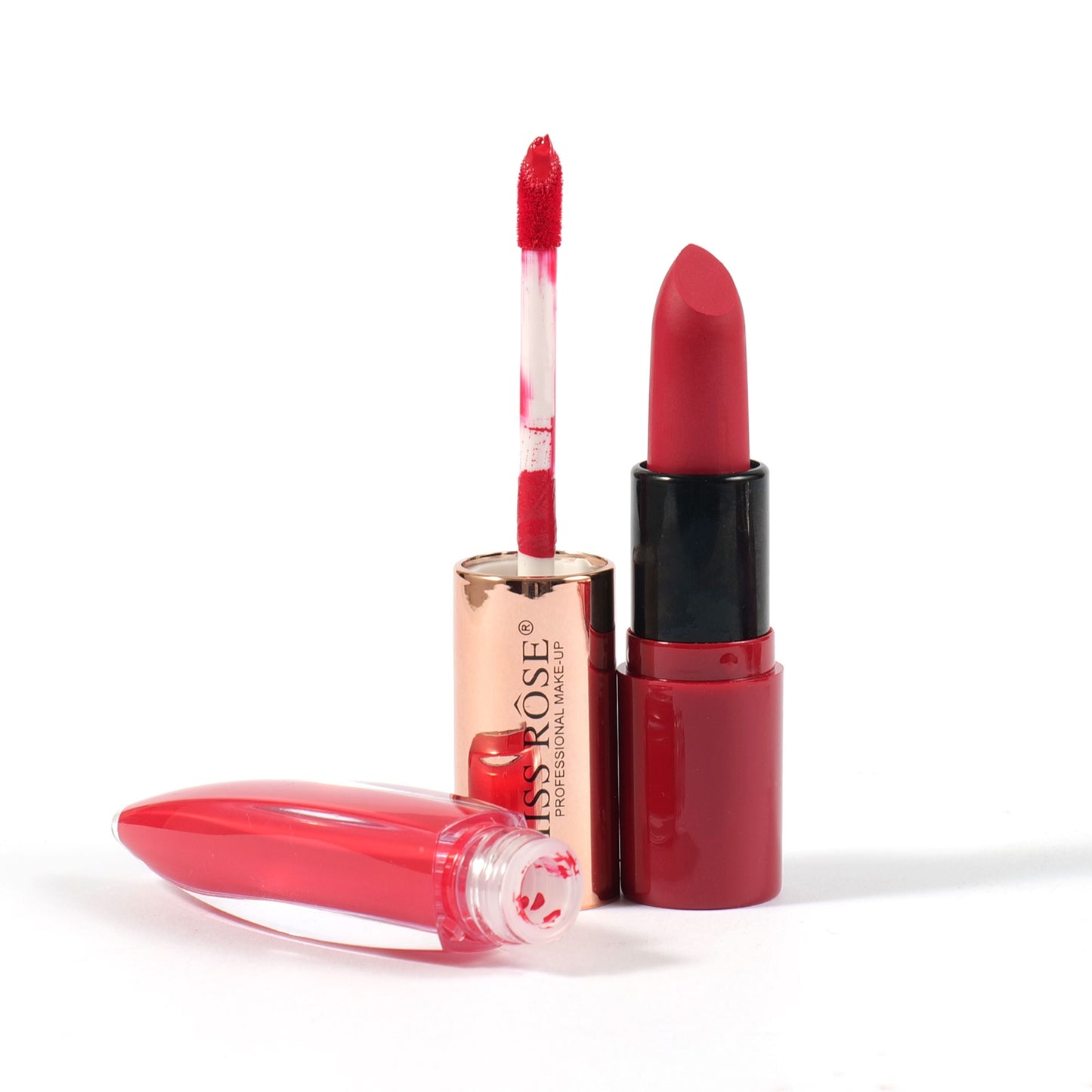 Miss Rose Dual Ended Matte Lipstick & Lip Gloss