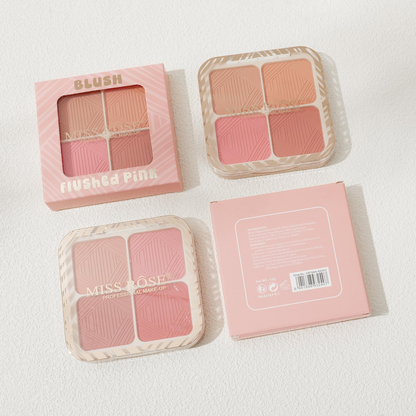 Miss Rose Flushed Pink 4-Color Blusher