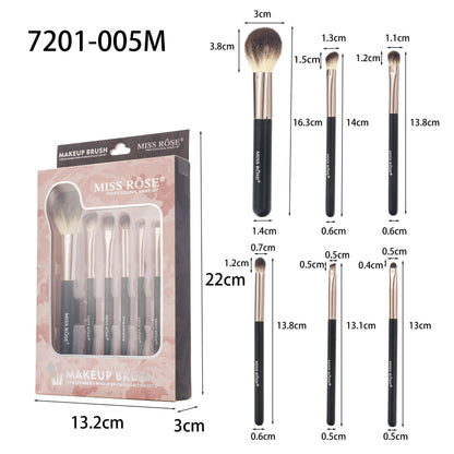 Miss Rose Makeup Brush Set (6 Piece)