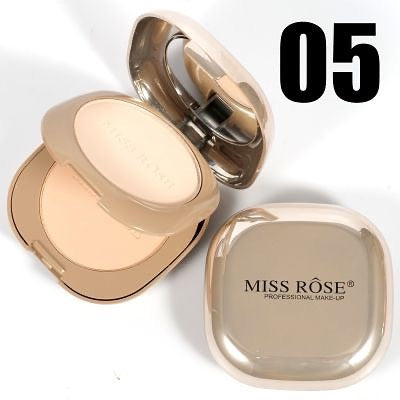 Miss Rose Pink Metallic Mirror Dual Compact Powder