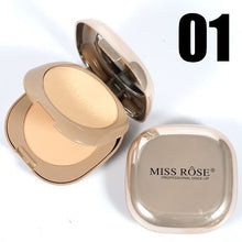 Load image into Gallery viewer, Miss Rose Pink Metallic Mirror Dual Compact Powder
