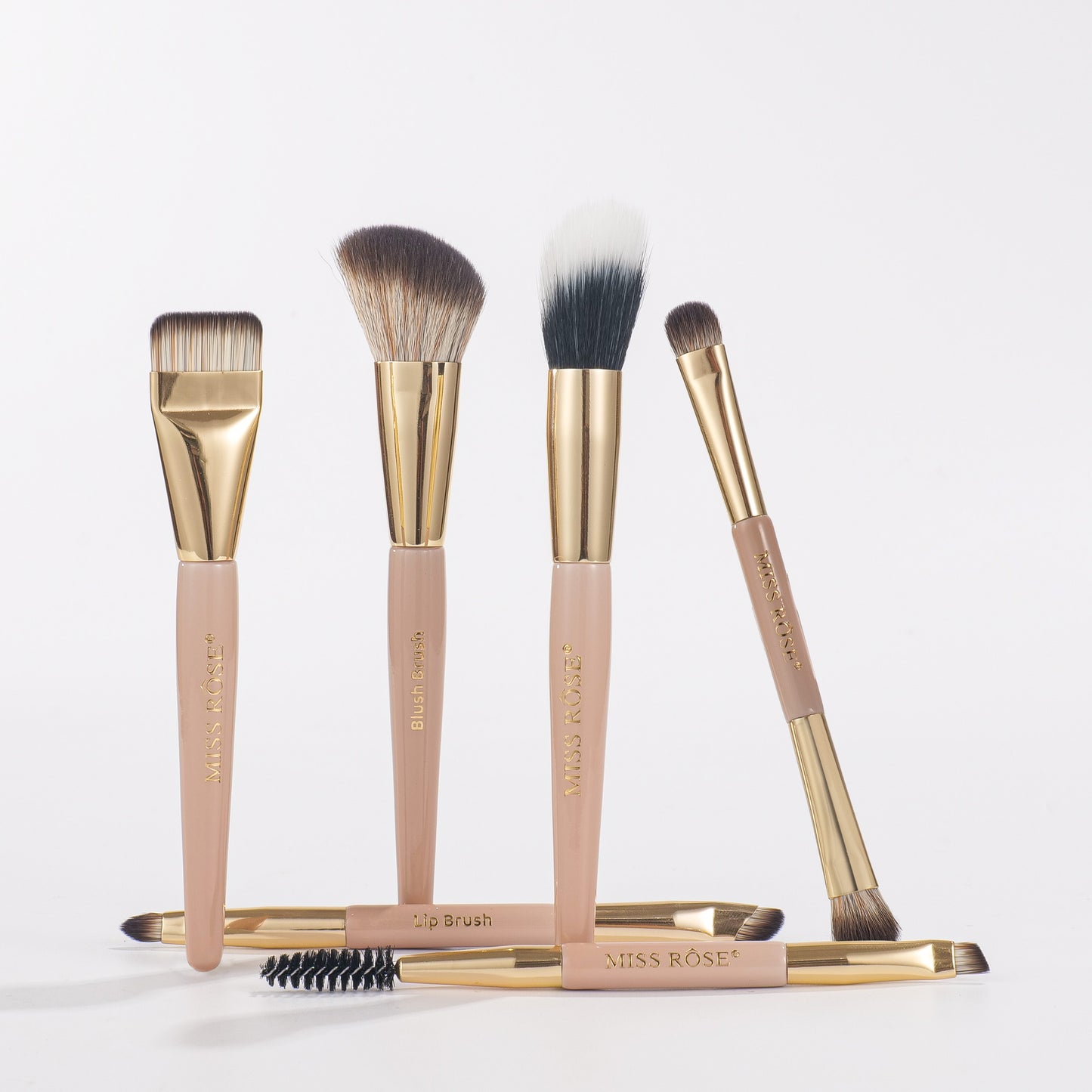 Miss Rose Professional 2 in 1 Dual Ended Brush Set