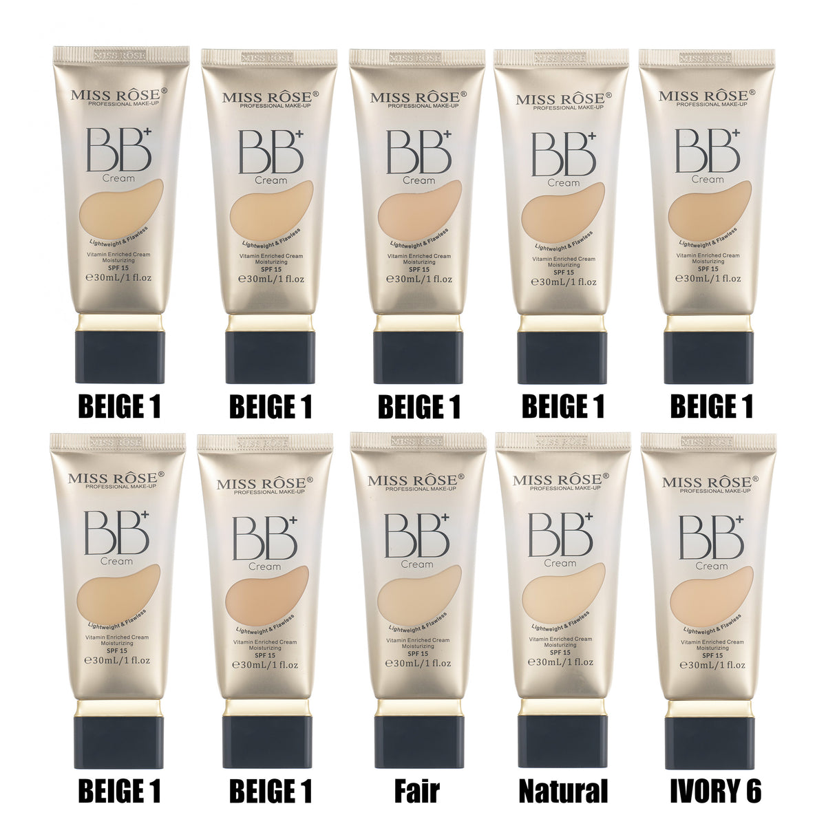 Miss Rose SPF Sun Protection Vitamin E BB Cream