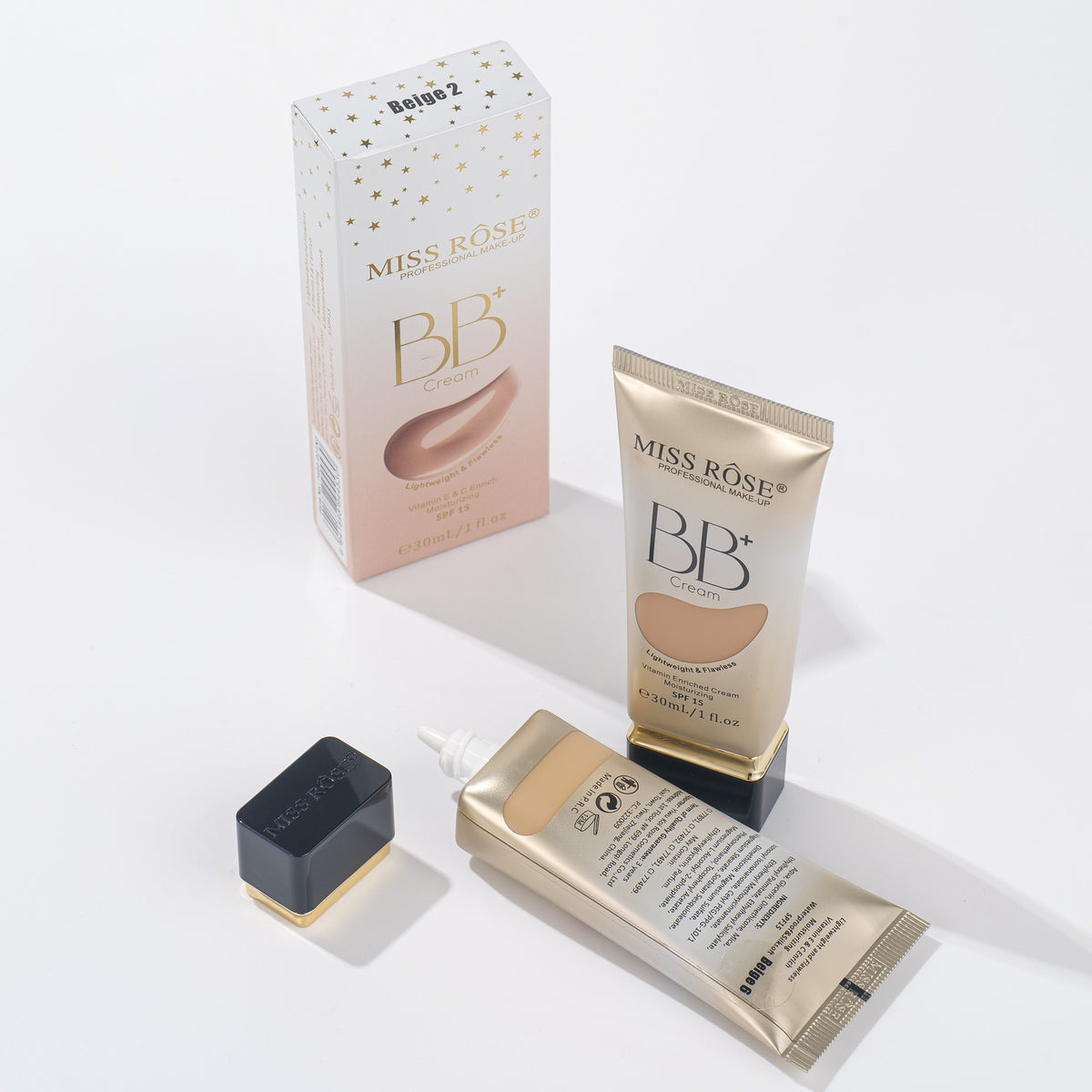 Miss Rose SPF Sun Protection Vitamin E BB Cream
