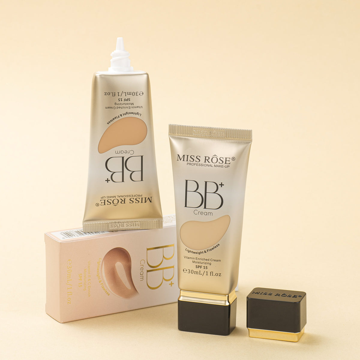 Miss Rose SPF Sun Protection Vitamin E BB Cream