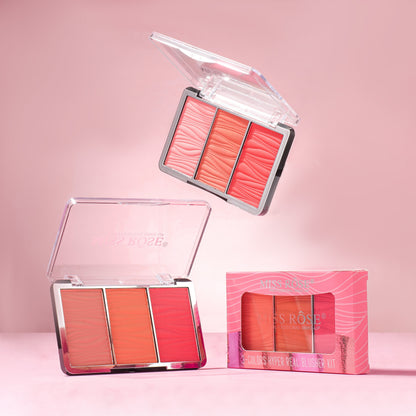 Miss Rose Triple Glow Blush Palette