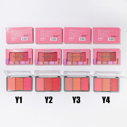 Miss Rose Triple Glow Blush Palette