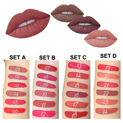 MISS ROSE Matte Lip Gloss (black)
