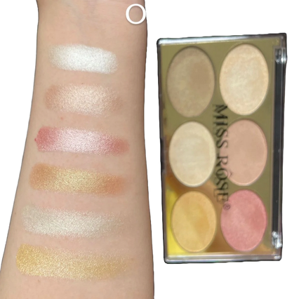 Miss rose Gilded Ellipse highlighters Kit