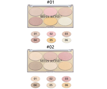 Miss rose Gilded Ellipse highlighters Kit