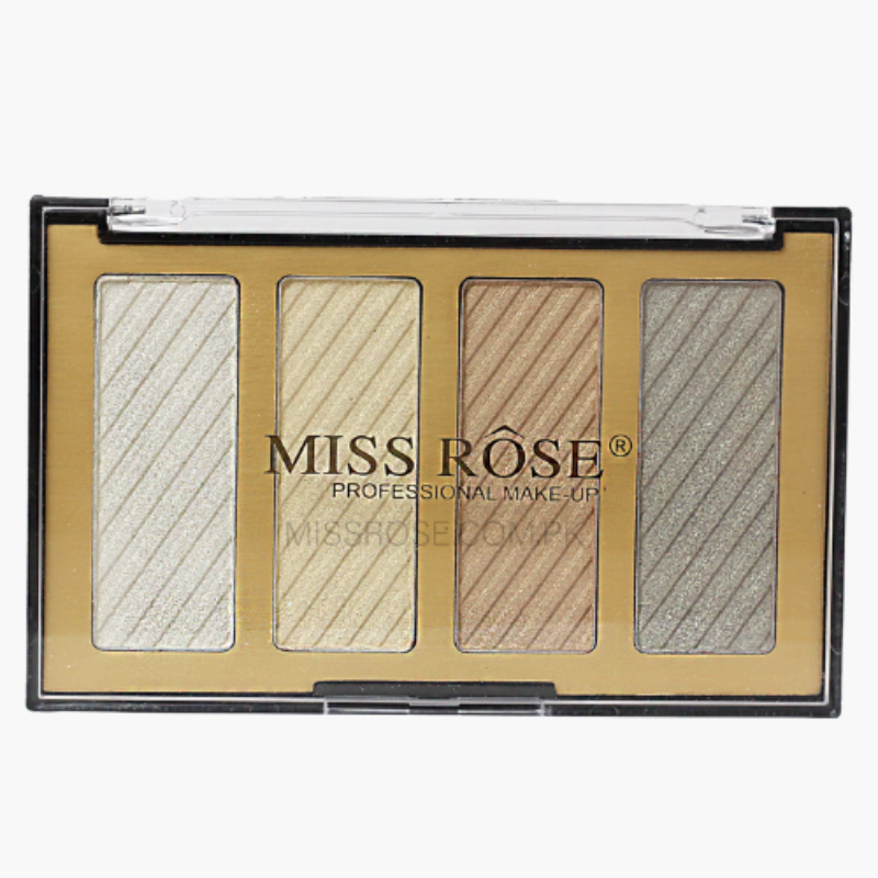 Miss Rose 4 Color Highlighter Palette