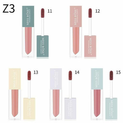 Miss Rose long lasting waterproof velvet matte Lip Gloss (Set of 5)