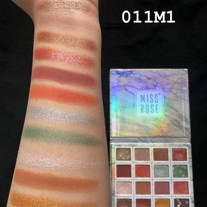 MISS ROSE 16 Color Pigment Eyeshadow Palette