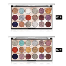 Load image into Gallery viewer, MISS ROSE 18-Color Glitter Eyeshadow Palette
