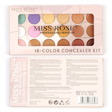 Load image into Gallery viewer, Miss Rose 18 Color Concealer and Contour Makeup Palette
