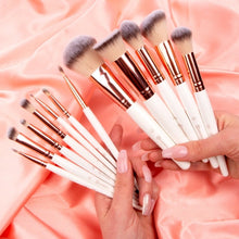 Load image into Gallery viewer, Bh Cosmetics Rose Romance 12 Piece Brush Set With Bag

