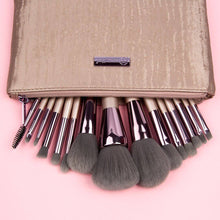 Load image into Gallery viewer, BH Cosmetics Lavish Elegance - 15 Piece Brush Set with Cosmetic Bag
