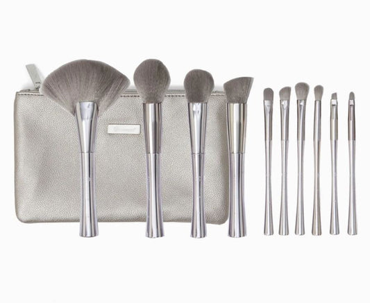 Smoke 'n Mirrors 10 Piece Metalized Brush Set with Bag