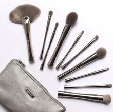 Load image into Gallery viewer, Smoke &#39;n Mirrors 10 Piece Metalized Brush Set with Bag
