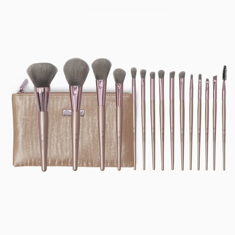 BH Cosmetics Lavish Elegance - 15 Piece Brush Set with Cosmetic Bag