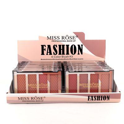 Miss Rose Bronzers 4 Color Blush Palette