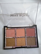 Load image into Gallery viewer, Miss Rose 6 Color Fashion Eyeshadow Palette
