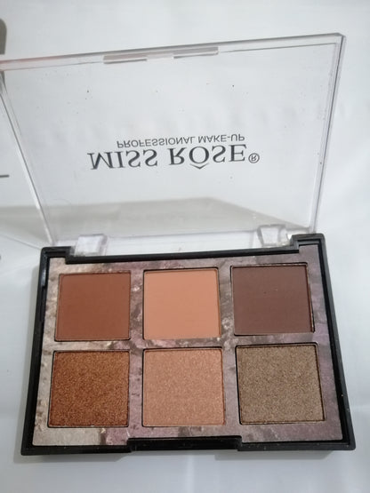 Miss Rose 6 Color Fashion Eyeshadow Palette