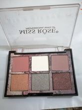 Load image into Gallery viewer, Miss Rose 6 Color Fashion Eyeshadow Palette
