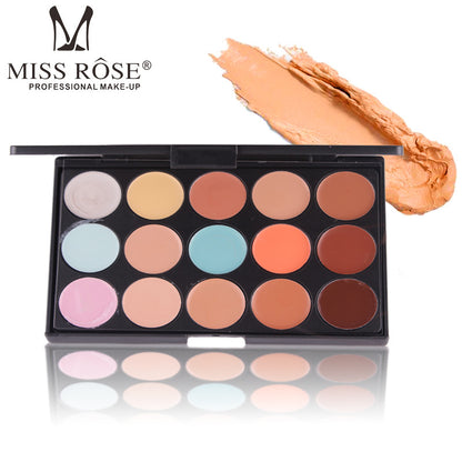 Miss Rose 15 Colours Concealer and Contour Palette Makeup Cream