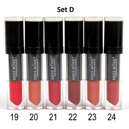 Miss Rose Nude Matte Lip Gloss (Set of 6)