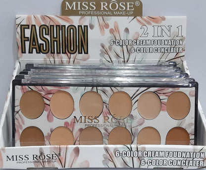 Miss Rose 12 Colors Concealer Palette