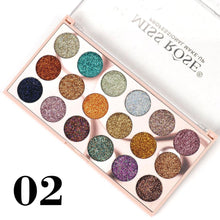 Load image into Gallery viewer, Miss Rose 18 color Mini Glitter Eye palette
